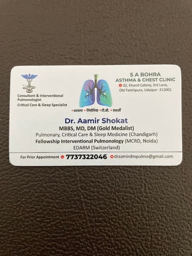 𝗗𝗿. 𝗦𝘂𝗻𝗶𝗹 𝗞𝘂𝗺𝗮𝗿- TB SPecialist / Allergy Specialist/ Chest Specialist/ Bronchoscopist/ Pulmonologist