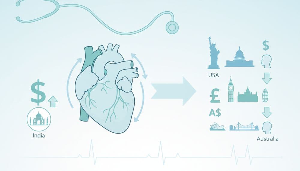Heart Bypass (CABG) Cost in India vs. USA, UK, Australia Heart Bypass (CABG) Cost in India vs. USA, UK, Australia