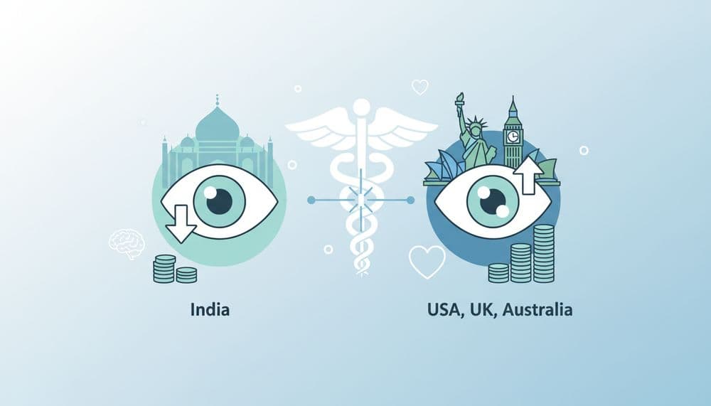 LASIK Eye Surgery Cost: India vs. USA, UK, Australia LASIK Eye Surgery Cost: India vs. USA, UK, Australia