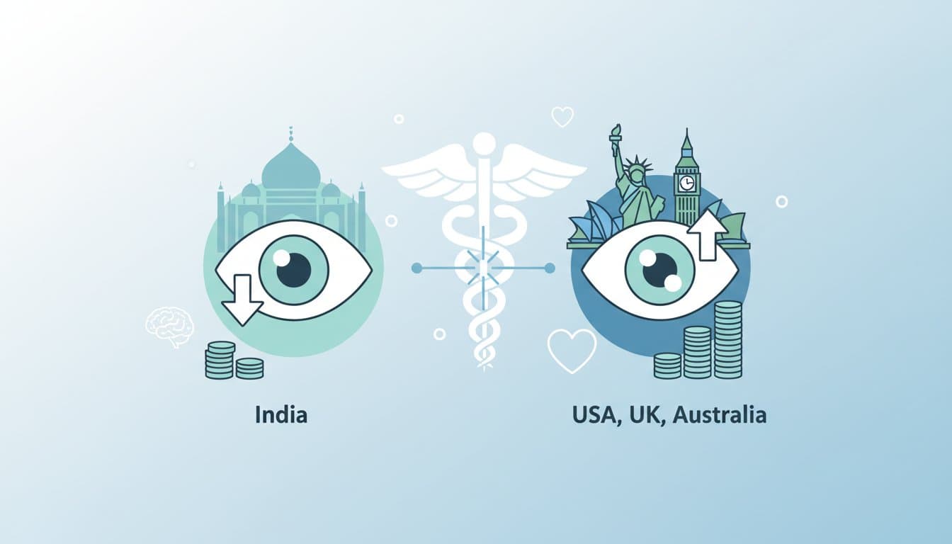 LASIK Eye Surgery Cost: India vs. USA, UK, Australia LASIK Eye Surgery Cost: India vs. USA, UK, Australia