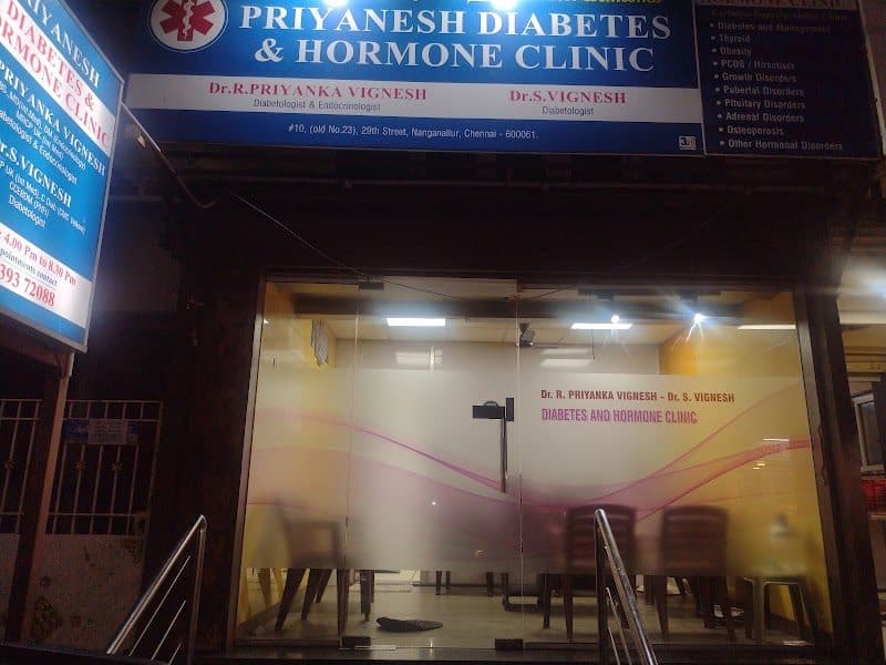 PRIYANESH diabetes and hormone clinic - Dr Priyanka Vignesh, Endocrinologist and Dr S.Vignesh, diabetologist PRIYANESH diabetes and hormone clinic - Dr Priyanka Vignesh, Endocrinologist and Dr S.Vignesh, diabetologist