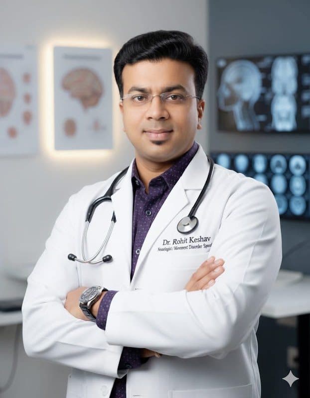 Dr. Rohit Keshav, MD, DM, FIMD | Neurologist & Jharkhand's 1st Certified Parkinson's & Movement Disorders Specialist. Dr. Rohit Keshav, MD, DM, FIMD | Neurologist & Jharkhand's 1st Certified Parkinson's & Movement Disorders Specialist. - Neurologist in Ranchi
