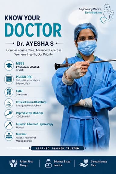Dr. D Sri Thejaa | Consult With Best Obstetrics & Gynaecology Doctor Near me | Pcod | Pcos | Tirupati | 3+ Yrs. of Exp. Dr. D Sri Thejaa | Consult With Best Obstetrics & Gynaecology Doctor Near me | Pcod | Pcos | Tirupati | 3+ Yrs. of Exp.