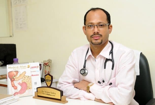 Dr Nripen Saikia Dr Nripen Saikia - gastroenterologist in Guwahati