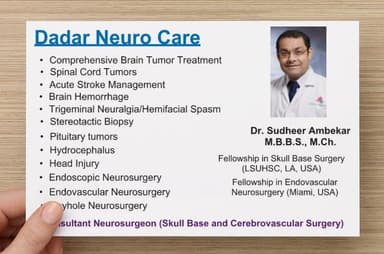 Dr. Sudheer Ambekar Dr. Sudheer Ambekar