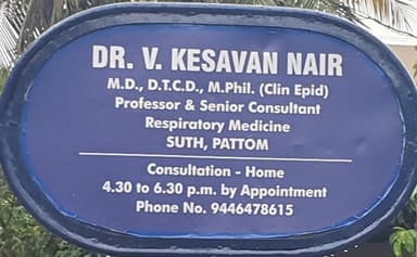 Dr. V. Kesavan Nair Dr. V. Kesavan Nair