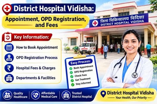 District Hospital Vidisha: Appointment, OPD Registration, and Fees