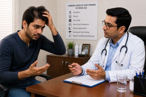 What Causes Hair Thinning at a Young Age?